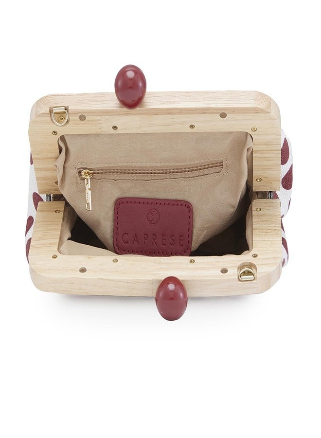 كابريس حقيبة يد صغيرة من كابريس ميندي | حقيبة يد متعددة الاستخدامات للنساء بأحزمة قابلة للتعديل والفصل، وإغلاق بقفل ضغط | حقيبة يد أنيقة | مثالية للحفلات وحفلات الزفاف والمناسبات الخاصة (أحمر) - Image 4